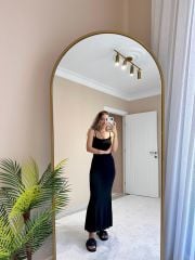 İnce Askılı Likralı Elbise