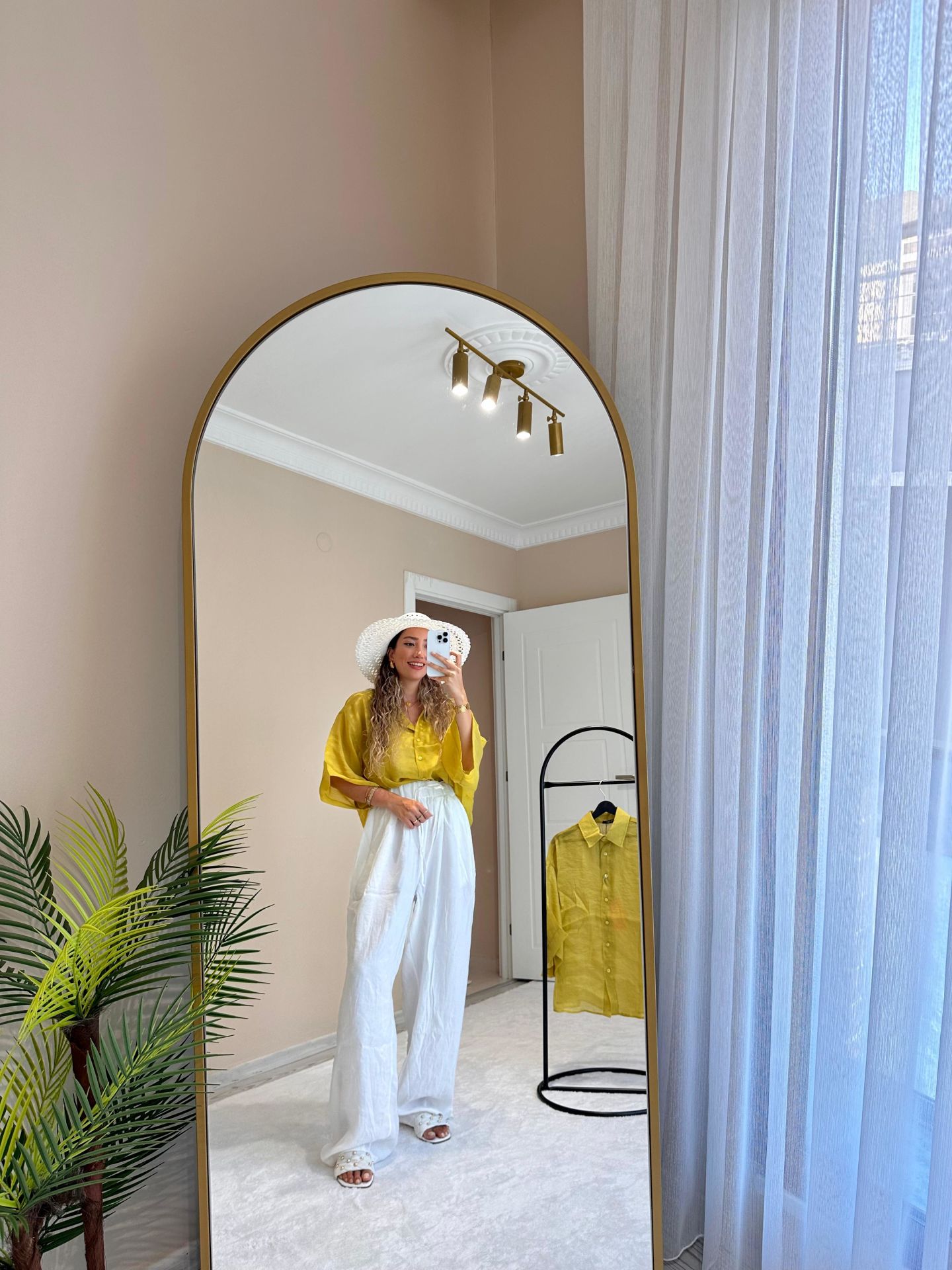 İpeksi Oversize İnce Gömlek