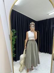 Maxi Boy Poplin Basic Etek