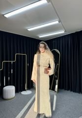 Madonna Yaka Etekli Triko Takım