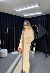 Madonna Yaka Etekli Triko Takım