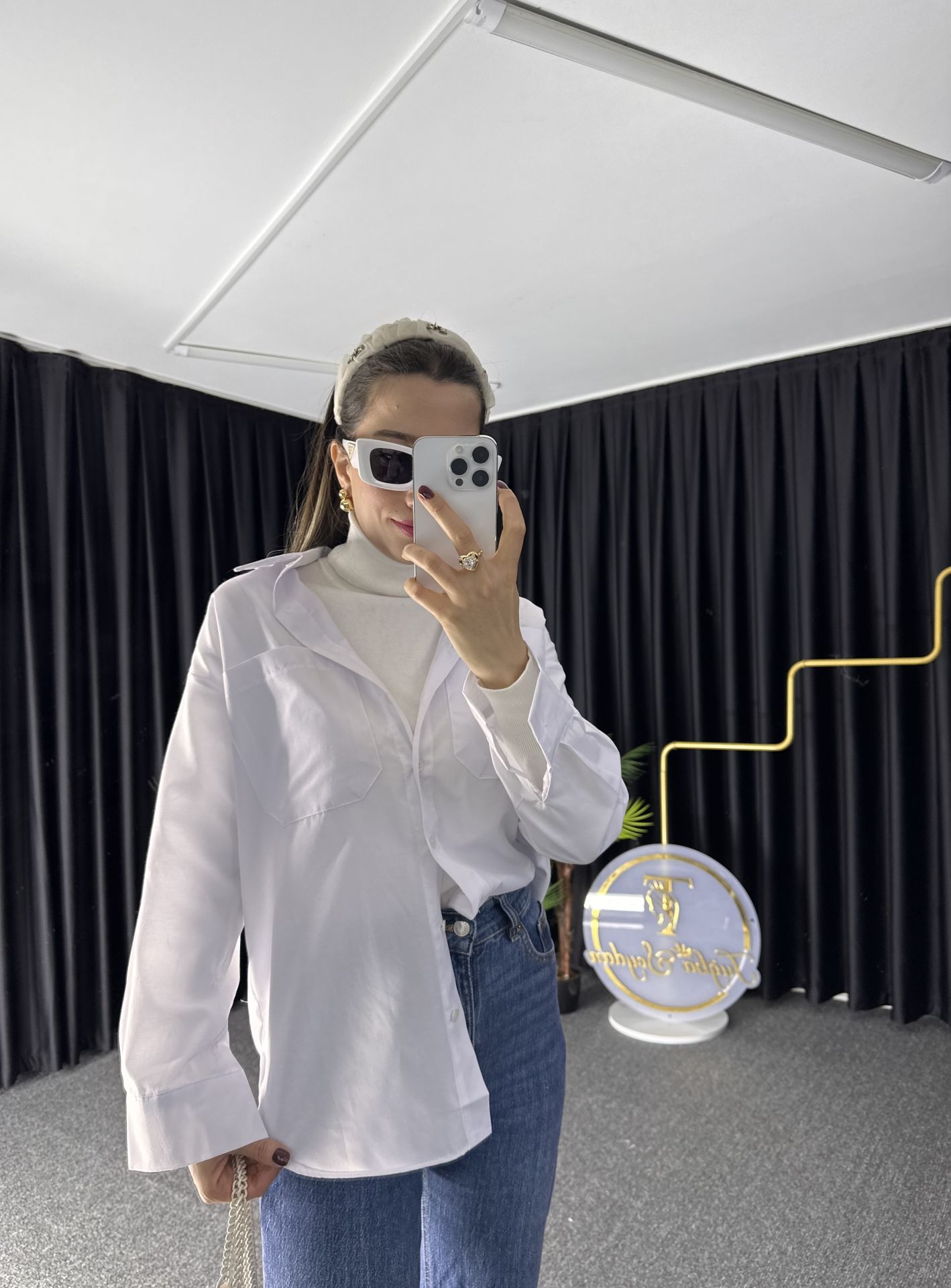 Beyaz Poplin Gömlek