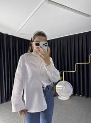 Beyaz Poplin Gömlek