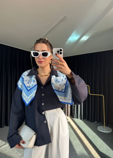 Arkası Uzun Poplin Gömlek