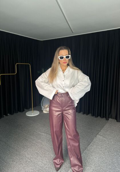 ORJİNAL ETİKETLİ  DERİ PANTOLON