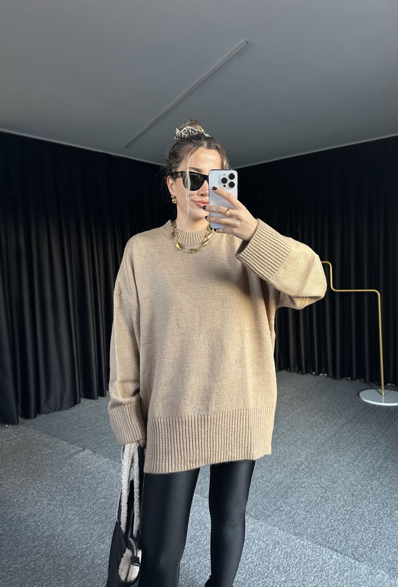 OVERSIZE VİZON TRİKO