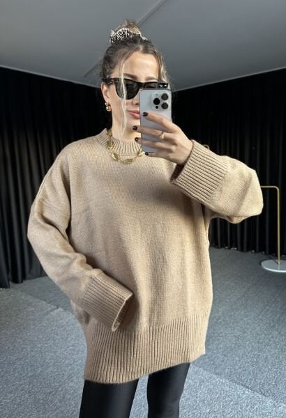 OVERSIZE VİZON TRİKO